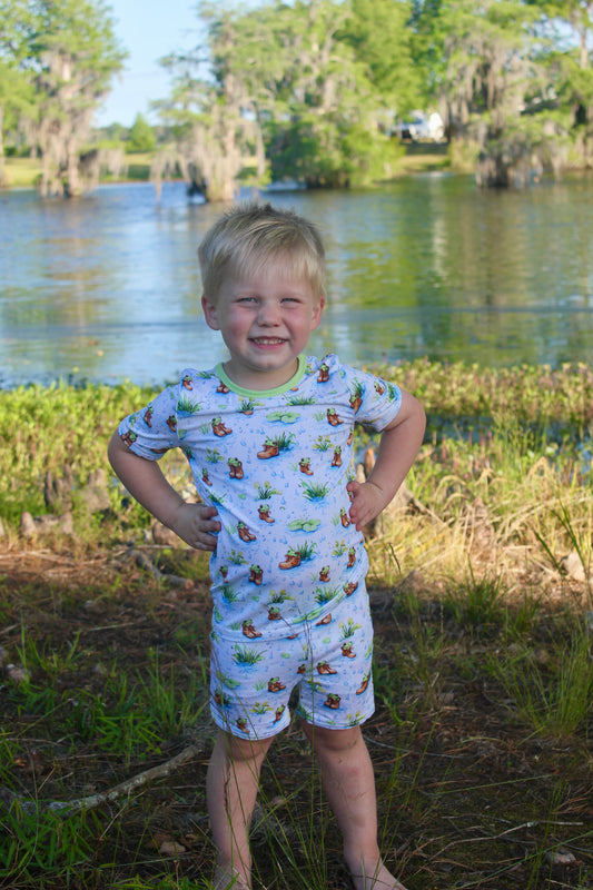TOADALLY SPLASHIN 2 PIECE BAMBOO PJ SET
