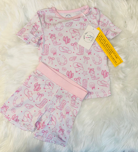 COASTAL COWGIRL 2 PIECE PJ SET