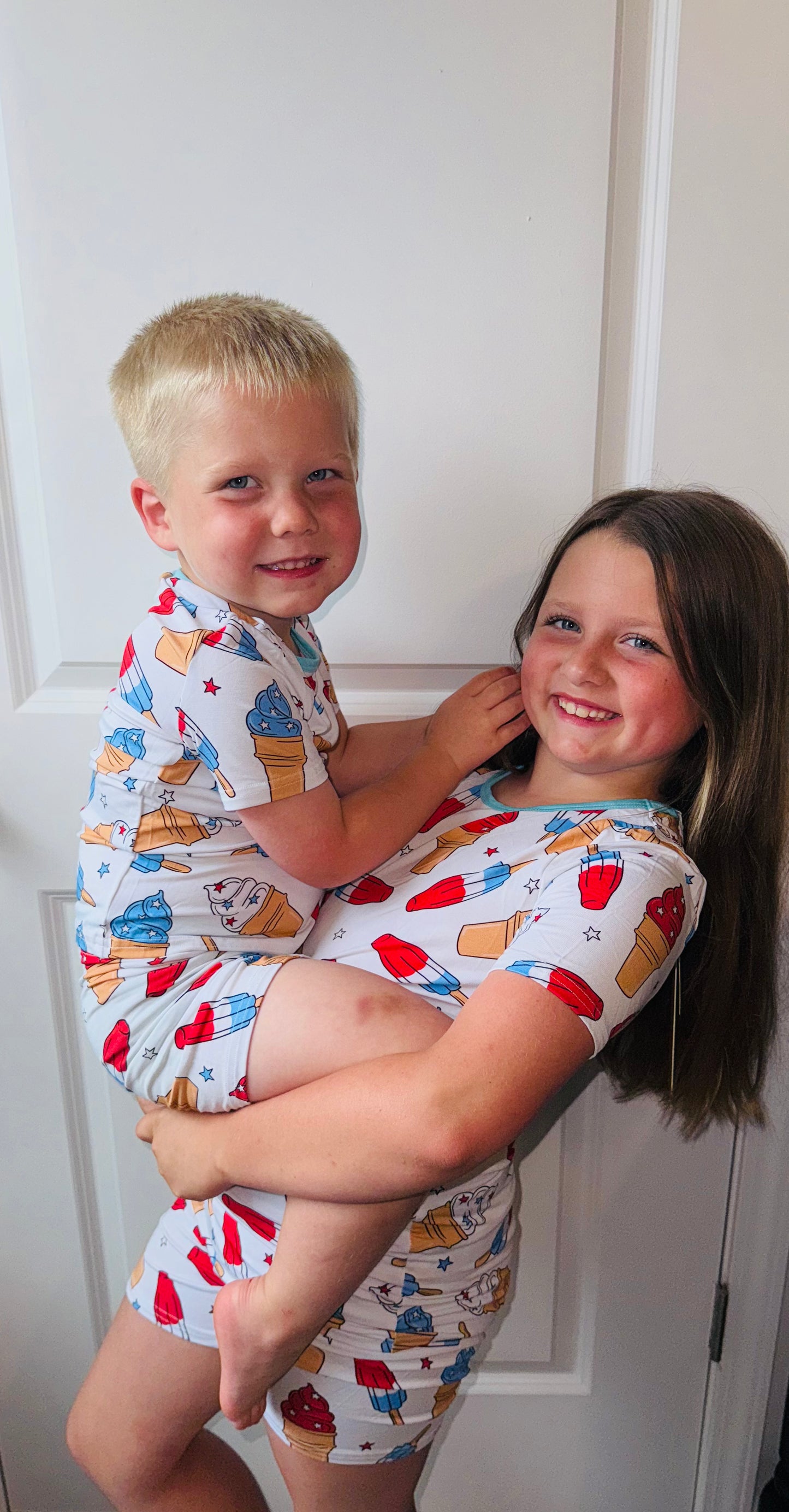 POP'S & SCOOP'S 2 PIECE BAMBOO PJ SET